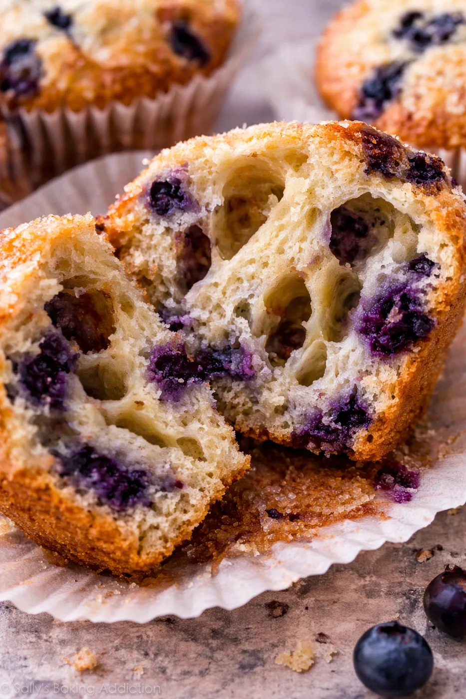 Muffins with Tunnels